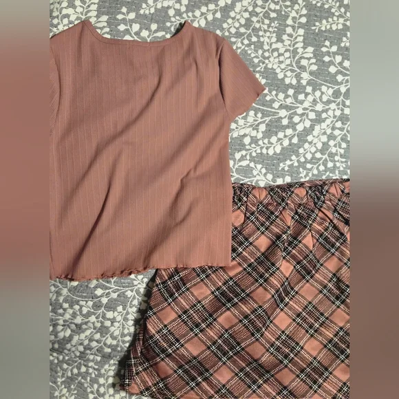 NWOT Btween Skort 2-piece Set Girls Size 12 - Picture 2 of 5
